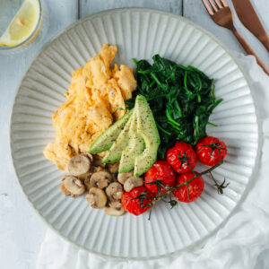 Photo of a plate of healthy food